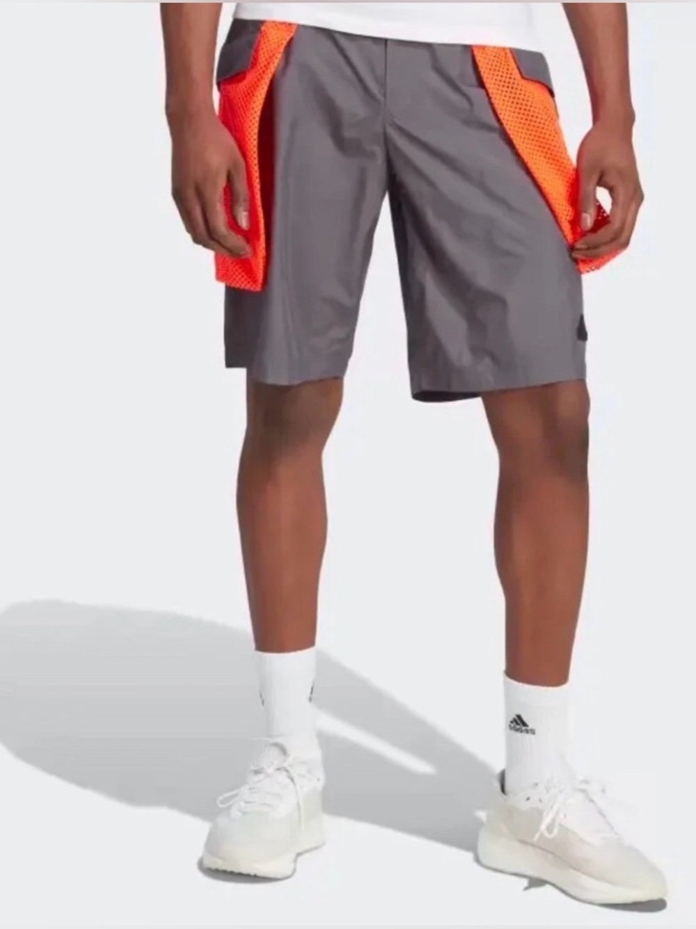 Mens XSMALL  Adidas Shorts City Escape Premium gray neon IC3730
